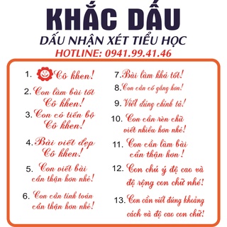 [HOT] Con dấu nhận xét học sinh tiểu học hiệu Shiny