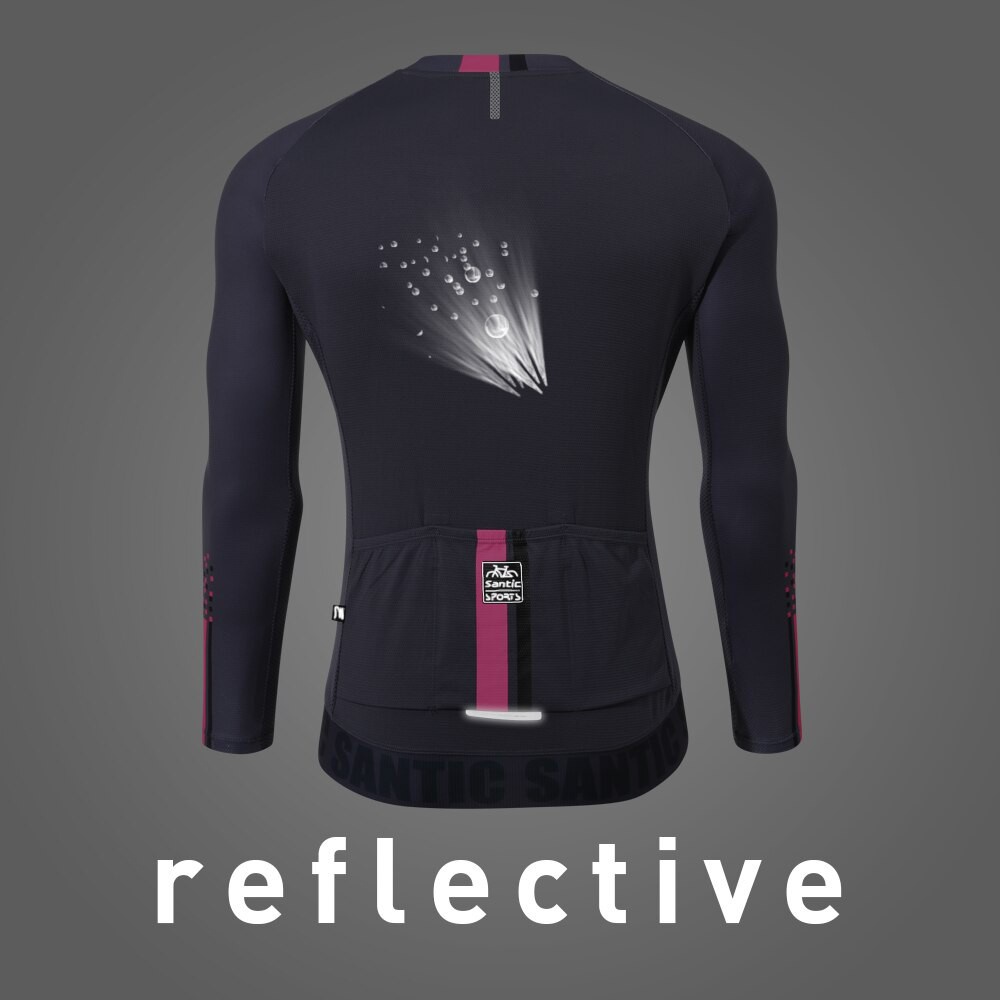 Santic Nam đi xe đạp Áo đua xe đạp MTB Jersey Dài tay Thoải mái Áo bảo hộ chống nắng cho Nam WM0C01111