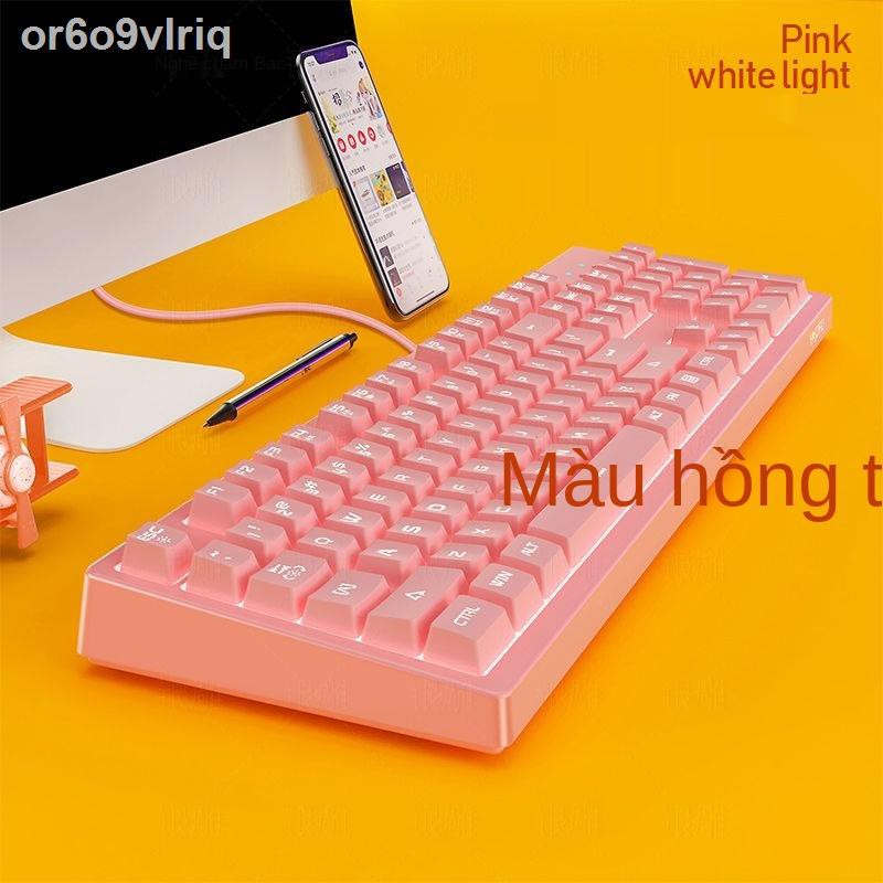 ☸✐❧Silver Eagle K200 Cơ cảm ứng bàn phím chơi game Máy tính để bàn Máy tính phổ thông Bộ bàn phím và chuột có dây