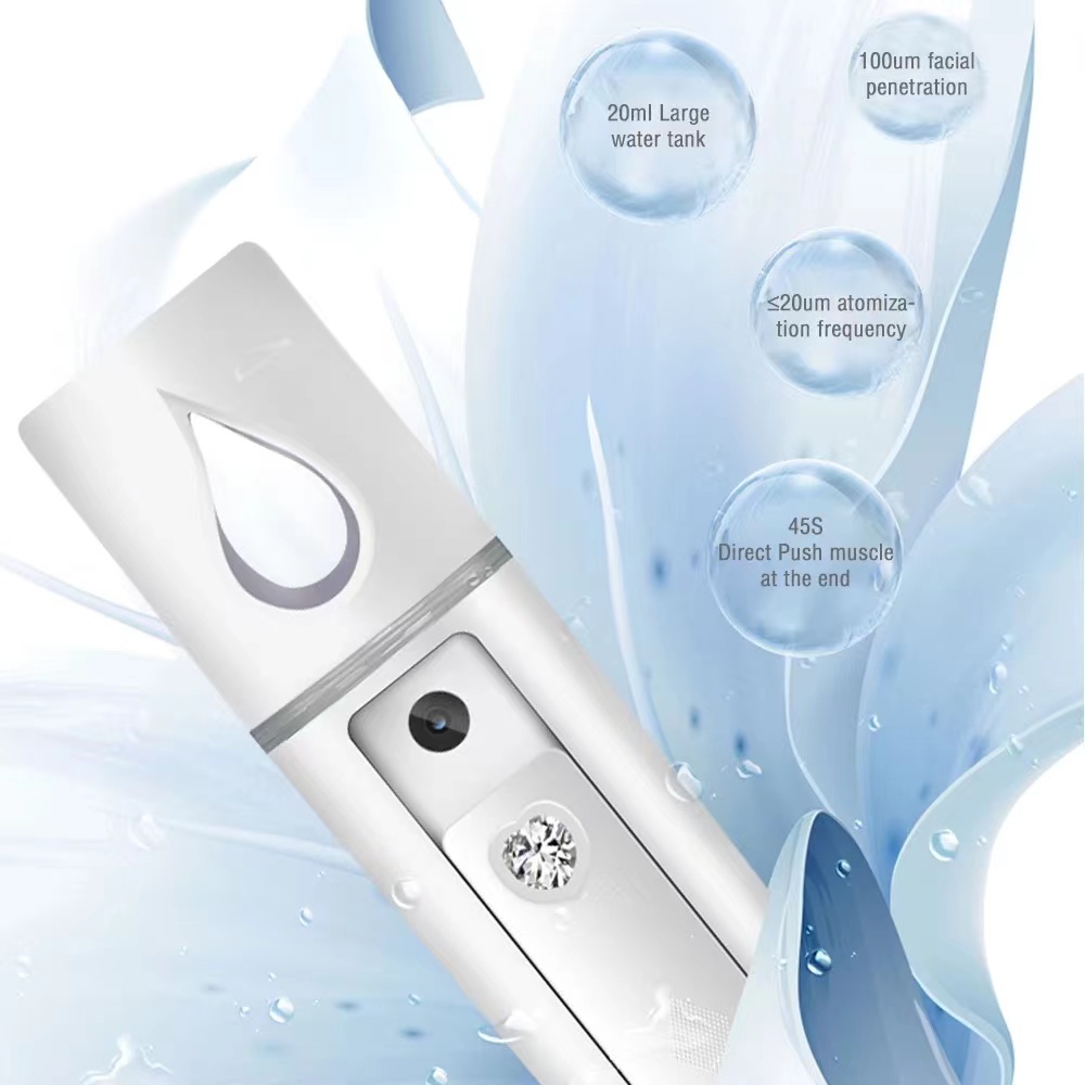 Máy Phun Sương Nano Dưỡng Ẩm Da Mặt Cổng Sạc USB Tiện Dụng