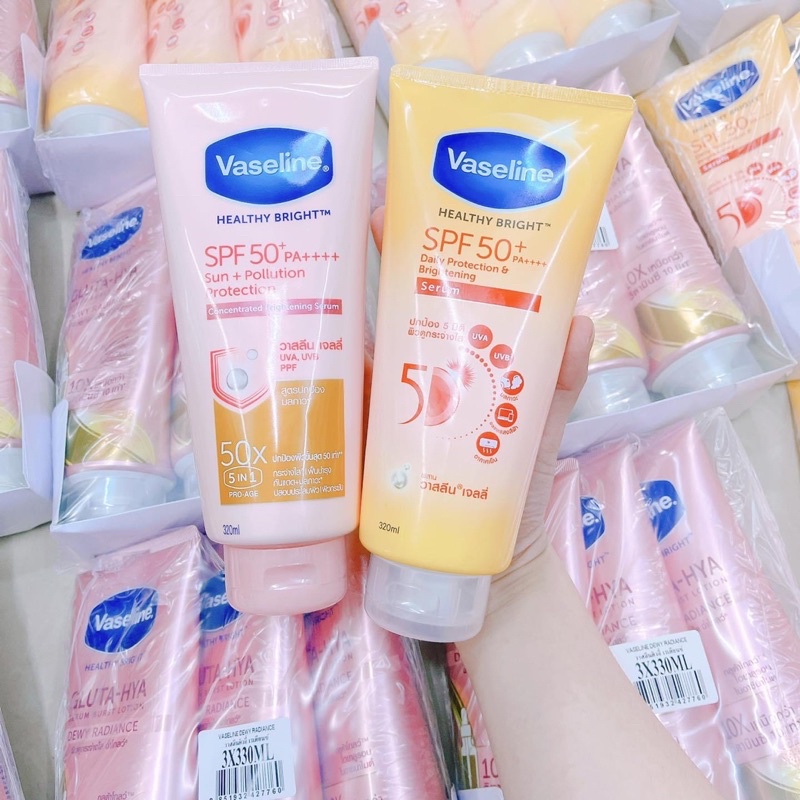 SỮA DƯỠNG THỂ VASELINE HEALTHY BRIGHT GLUTA HYA SERIM BURST LOTION 10X 330ML MẪU MỚI 2021