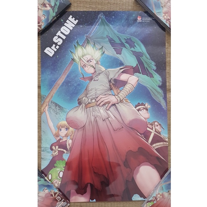 Poster dr stone vol 19 kèm ống nước
