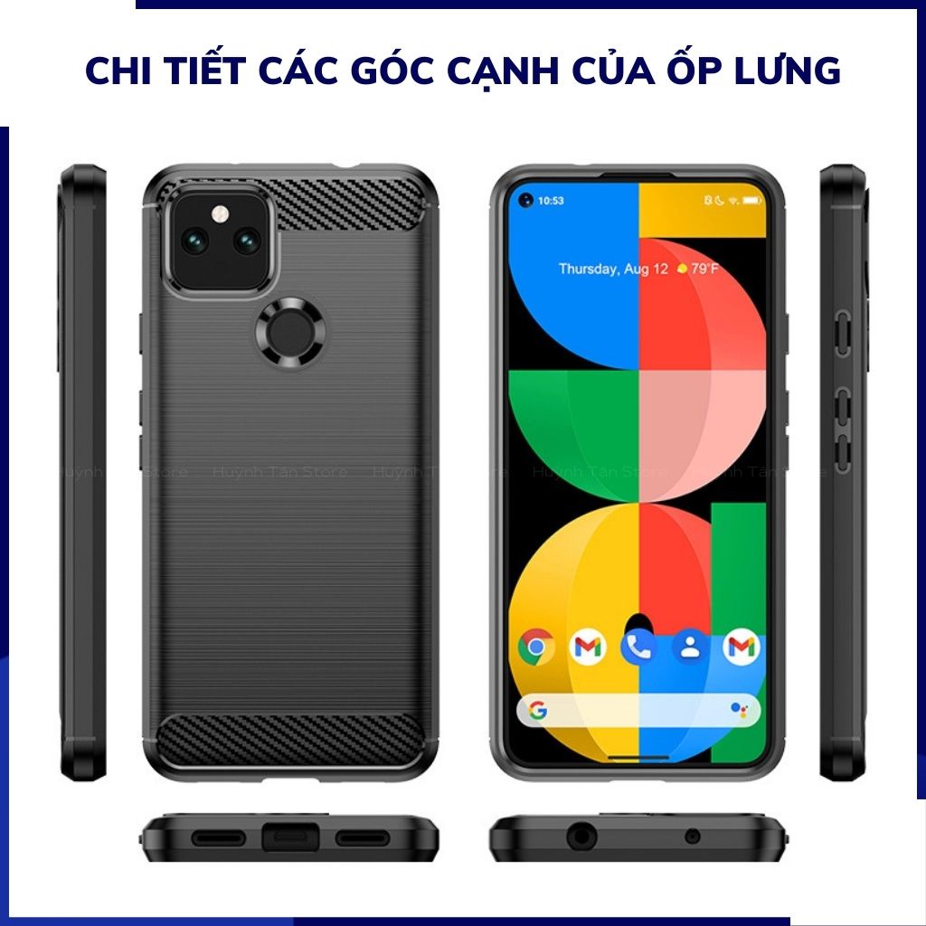 Ốp lưng pixel 5 dẻo PHAY XƯỚT chống bám vân tay bảo vệ camera phụ kiện điện thoại huỳnh tân store