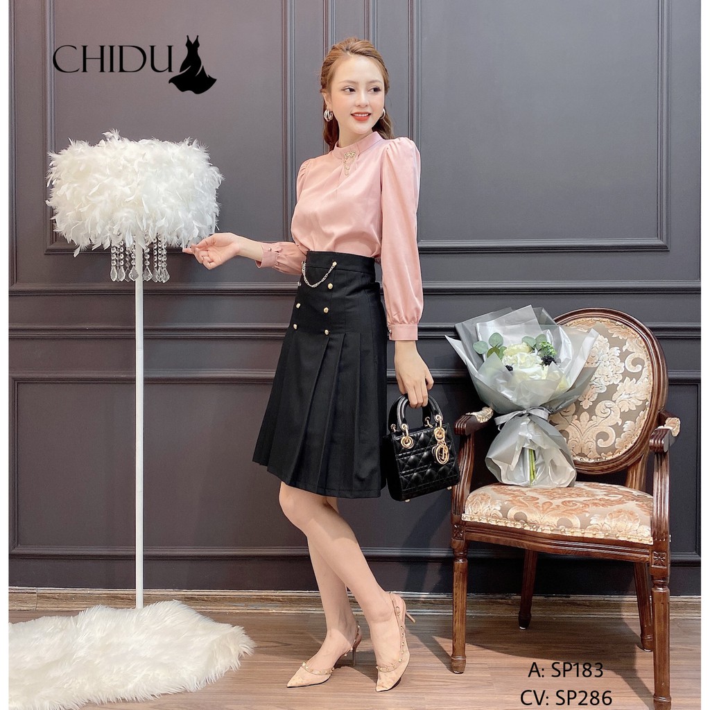 [ Mã WASTRUN4 giảm 10% tối đa 30K đơn 99K] CHIDU chân váy công sở dáng xòe - SP286 | BigBuy360 - bigbuy360.vn