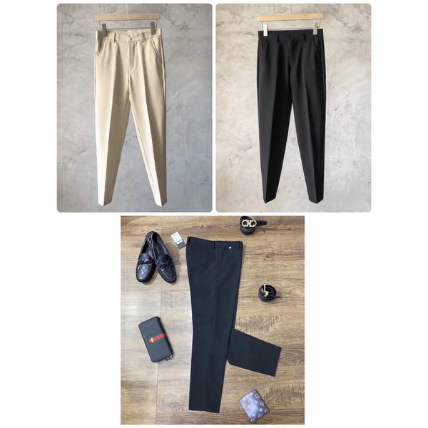 Quần âu nam đẹp giá rẻ, quần công sở dáng vừa, chất đẹp không bai nhão