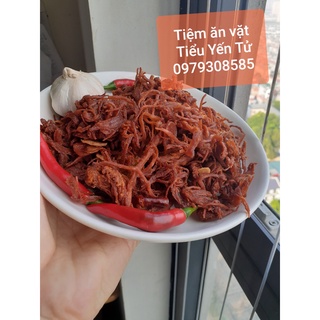 Khô heo, khô lợn ngập bơ tỏi 100gr Loại 1 mềm ngon cay vừa, đồ ăn vặt Hà Nội