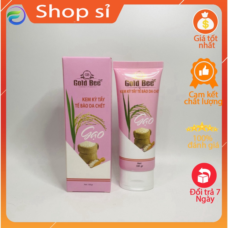 [SỈ] [CHÍNH HÃNG] Kem kỳ tẩy tế bào chết Gold Bee Gạo 100g