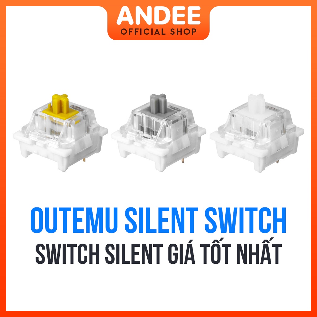 Outemu Silent Switch bán lẻ công tắc phím cơ im lặng giá rẻ 3 pin có lube sẵn