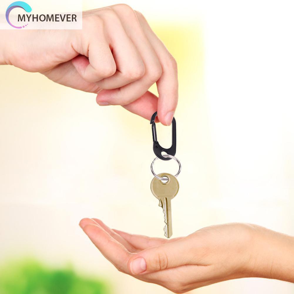 Móc khóa bằng hợp kim kẽm màu đen/bạc dùng cho các hoạt động ngoài trời