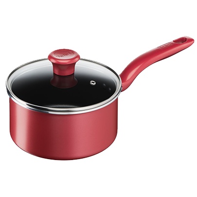 Nồi cán dài / Quánh chống dính đáy từ Tefal So Chef G1352395 18cm có nắp (Đỏ)