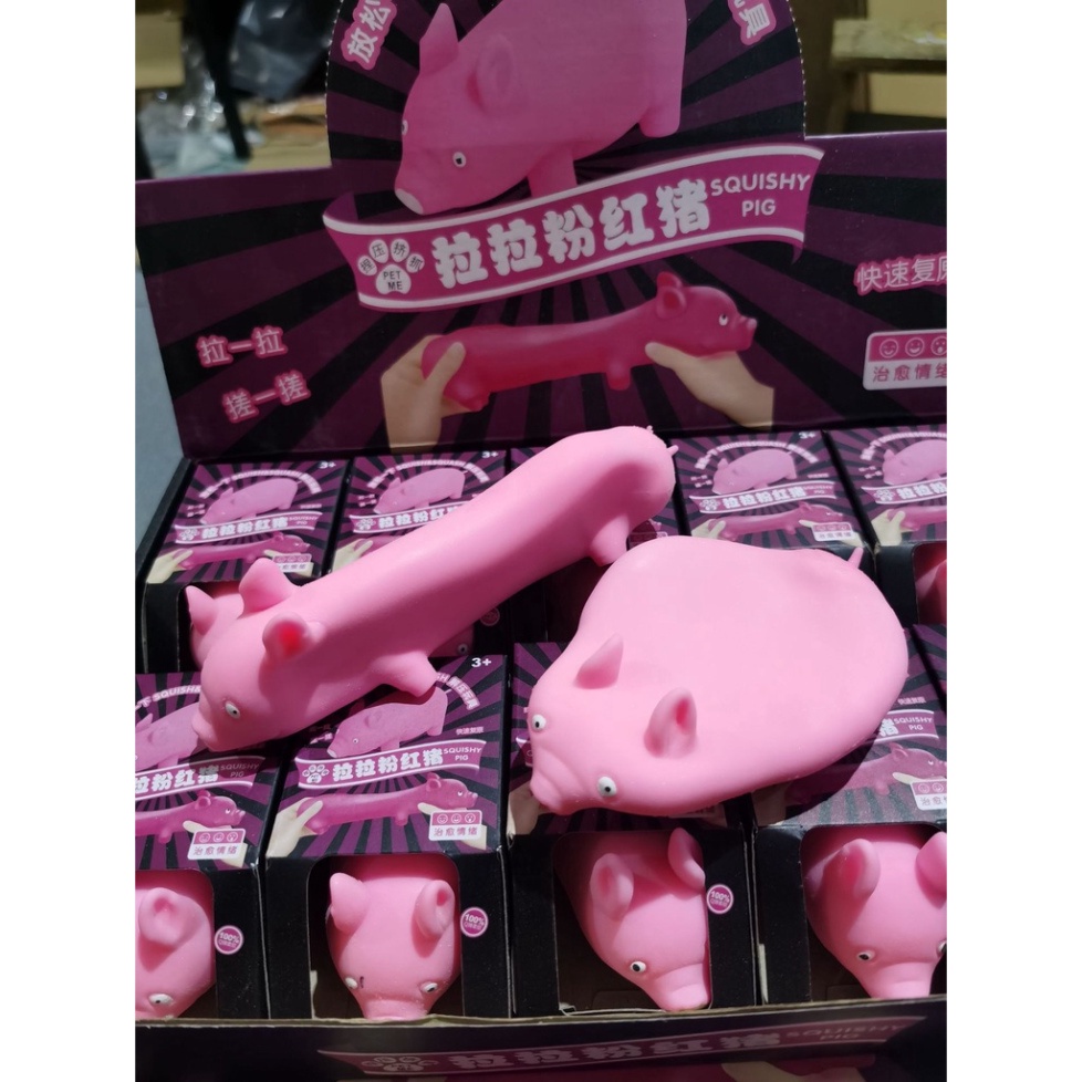 Squishy Heo Hồng Cát Gudetama Có Thể Kéo Dài Giải Trí Xả Stress Đáng Yêu Cực Vui Nhộn