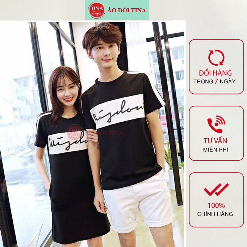 Váy Áo Phông Đôi Nam Nữ Hàng Đẹp Cotton 100% Co Giãn 4 Chiều Nhiều Màu Hàng Chuẩn Cao Cấp