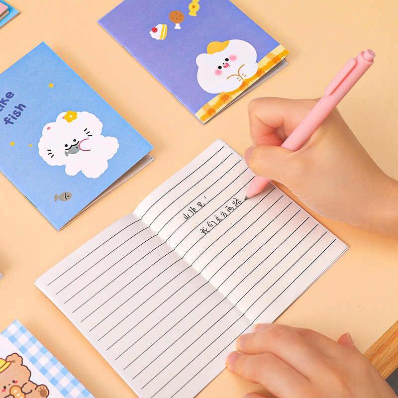 Sổ tay mini kẻ ngang hoạt hình dễ thương K10 Taro Stationery