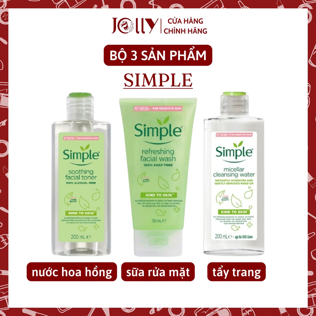 BỘ 3 SẢN PHẨM SIMPLE