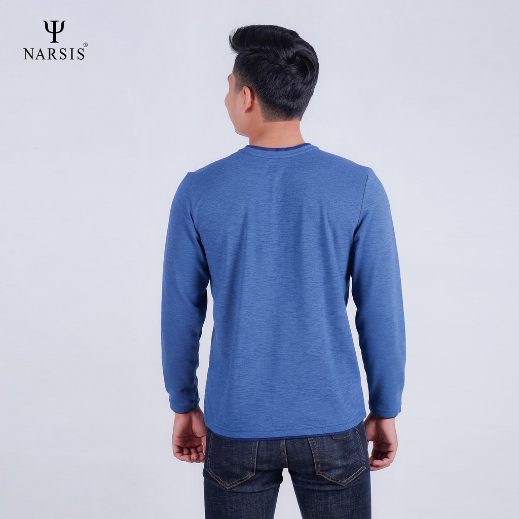 Áo Nam Thu Đông NARSIS D7058 Màu Xanh