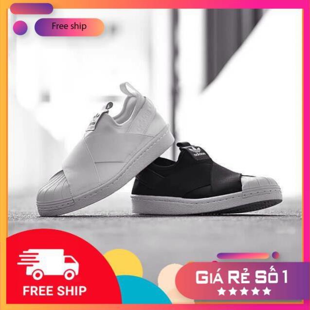 [XẢ KHO] [SALE + FREESHIP] Giày Sneaker nam nữ Adidas SuperStar SlipOn các màu