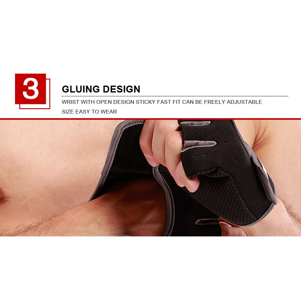 Găng tay thể thao AOLIKES TC-1678 tập Gym, tập tạ, tập xà đơn