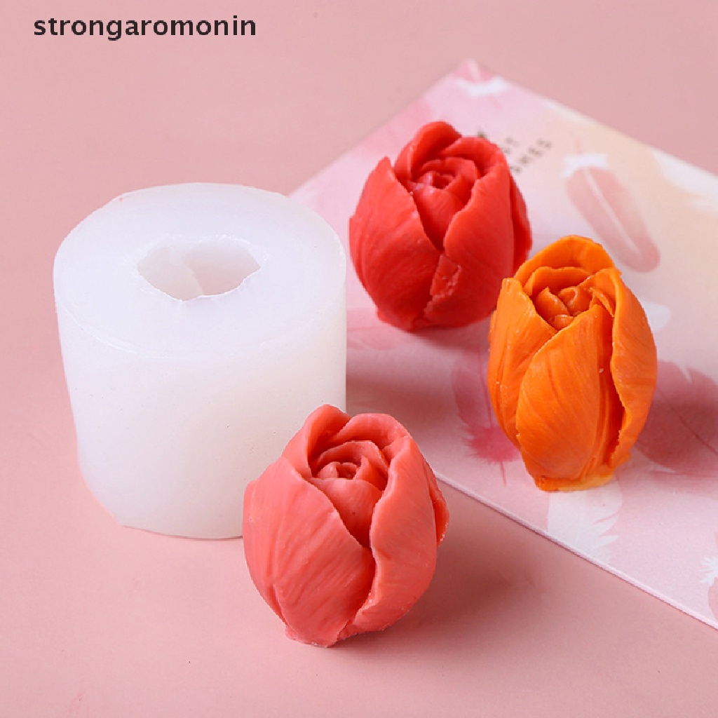 Khuôn Silicone Làm Xà Phòng / Nến Hình Hoa 3D DIY