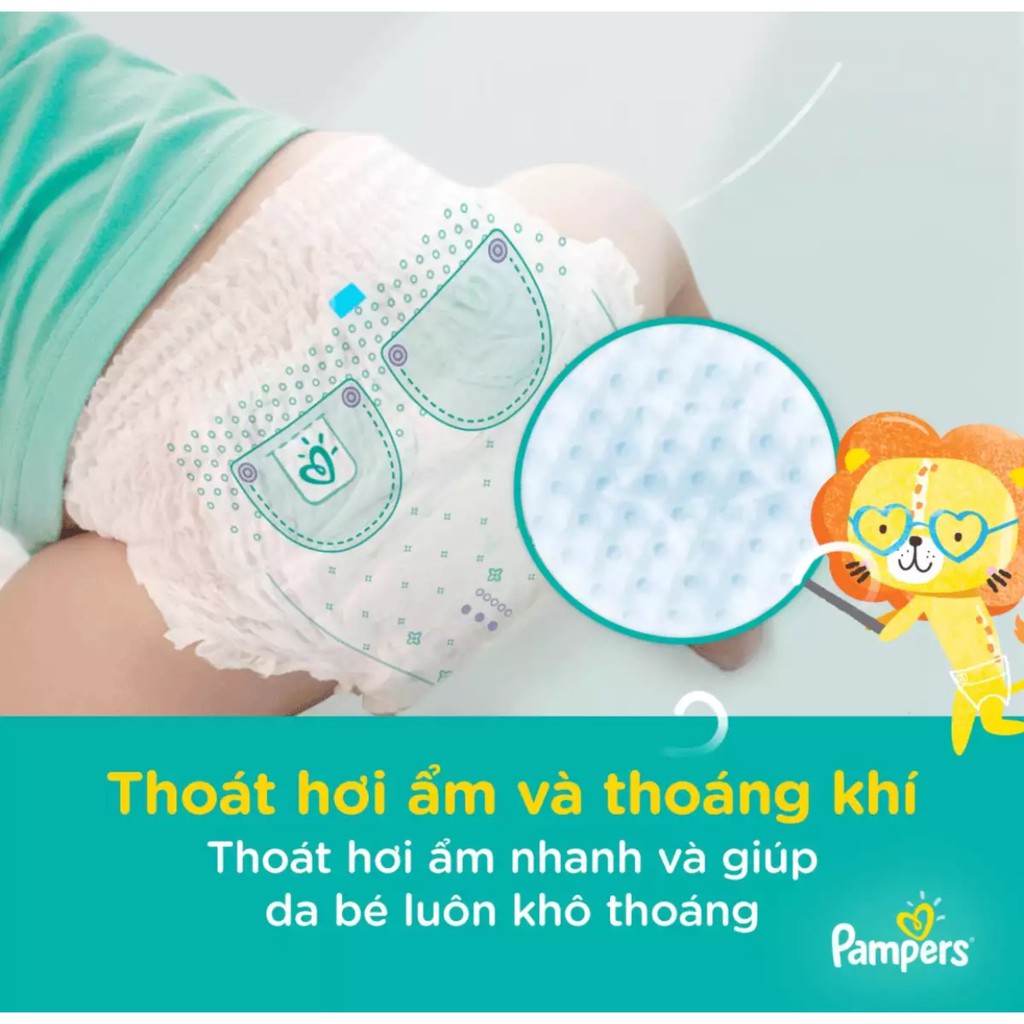 Bỉm Pampers Quần Giữ Dáng Mới Gói Cực Đại M74/L68/XL62/XXL56 - Pamper Gói Đại M60/L54/XL48/XXL44
