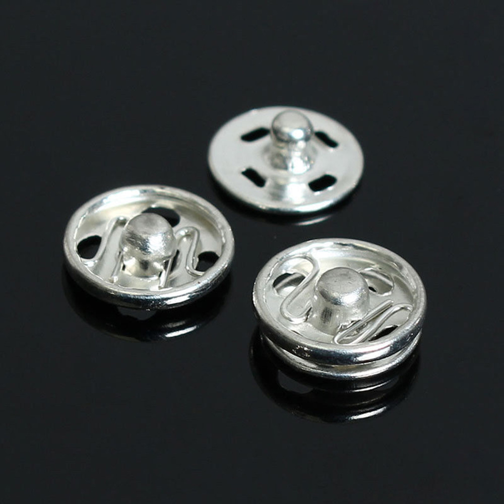 TEALY Set 50 Cặp Nút Bấm Bằng Thép Không Gỉ Nhiều Màu Sắc Dùng May Quần Áo Diy