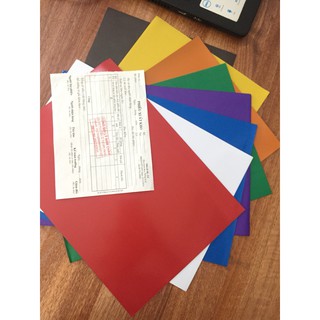 Nam châm dẻo A4 các màu 10 tấm