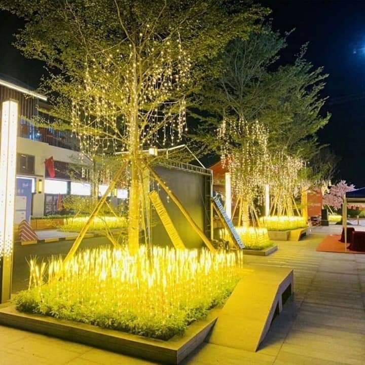 Đèn led bông lúa 10 bông trang trí tết, ban thần tài, bàn thờ gia tiên - kèm phích cắm