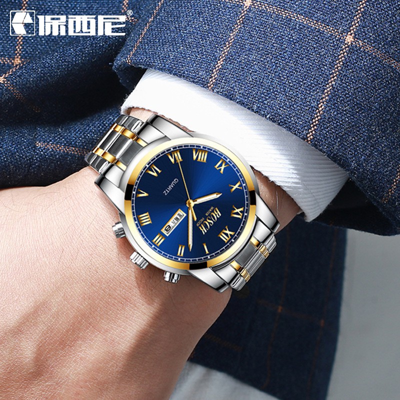 ĐỒNG HỒ NAM THỜI TRANG BOSCK 8833 DÂY ĐÚC THỜI TRANG | BigBuy360 - bigbuy360.vn