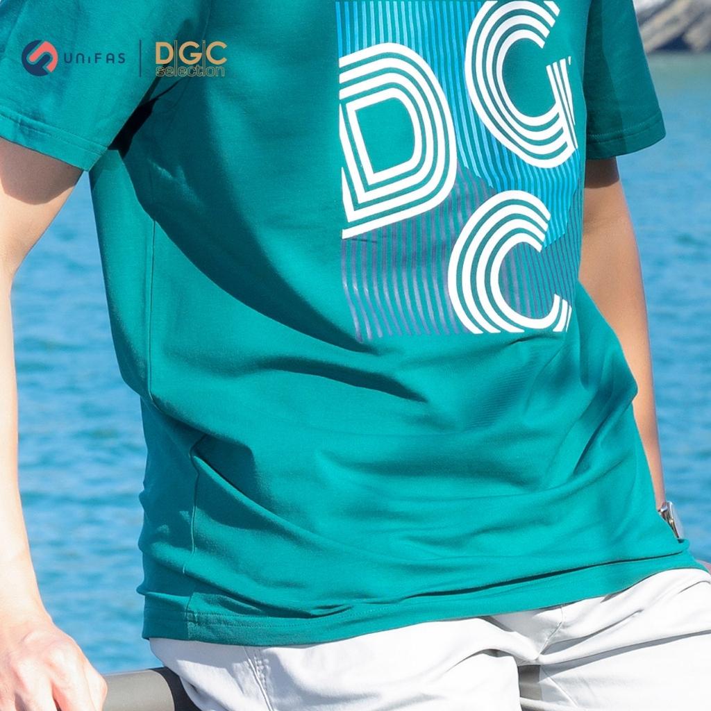 Áo thun nam DGCs ngắn tay họa tiết chữ in, chất liệu thấm hút mồ hôi tốt SATBA06M