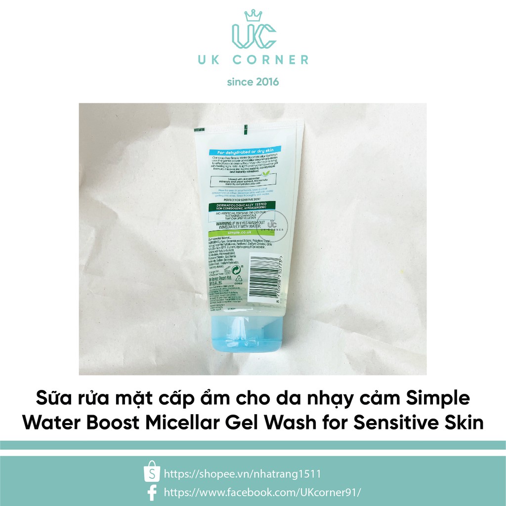 Sữa rửa mặt Simple Wash Gel | BigBuy360 - bigbuy360.vn