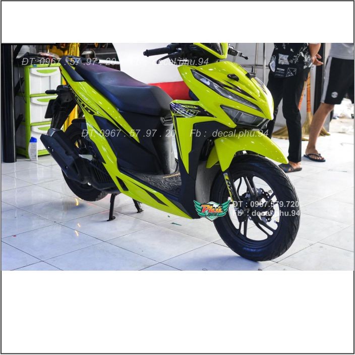 Tem Rời Vario vàng chanh đen (C)