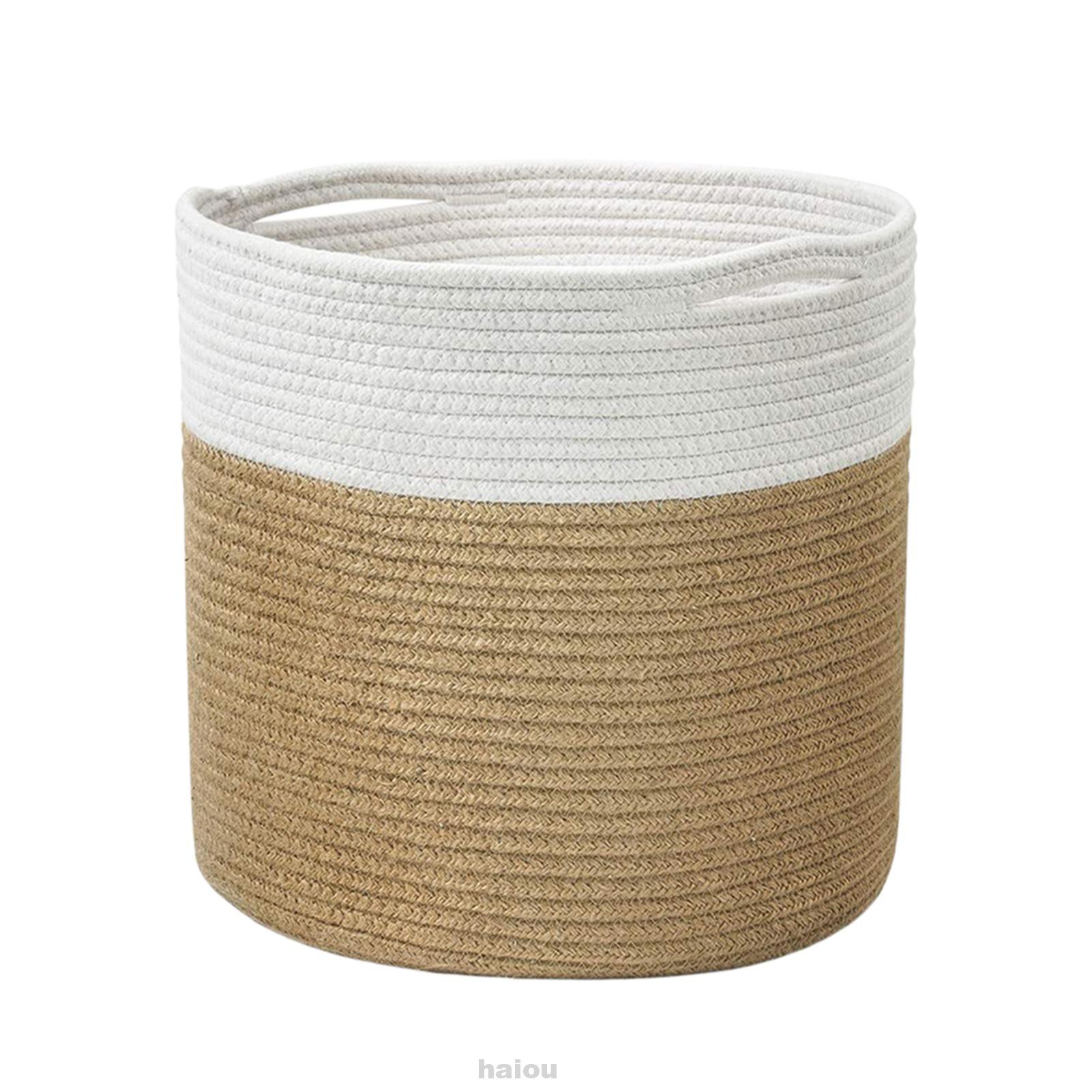 Living Room Floor Washable Home Decor Large Capacity Modern Cotton Rope For Flower Pot Woven Storage Basket