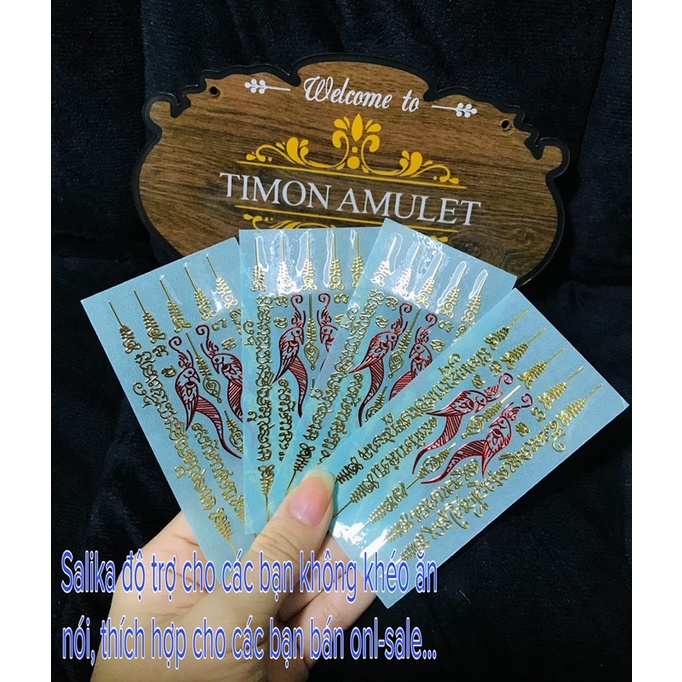 Yant dán điện thoại , bóp ví tài lộc Thailand