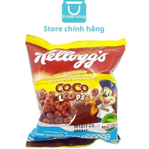 Bánh / Ngũ cốc ăn sáng Kellogg’s Froot Loops/Coco Loosp/Frosties - Gói 15G