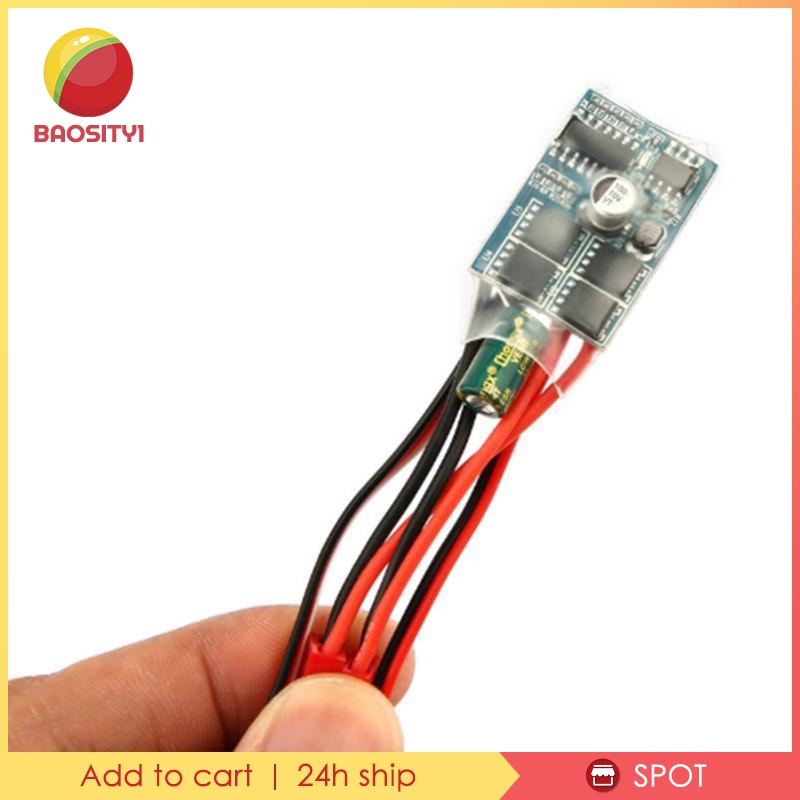 Bộ điều khiển tốc độ động cơ chổi than Esc cho xe 1/ 16 1/ 18 1/ 24 10A