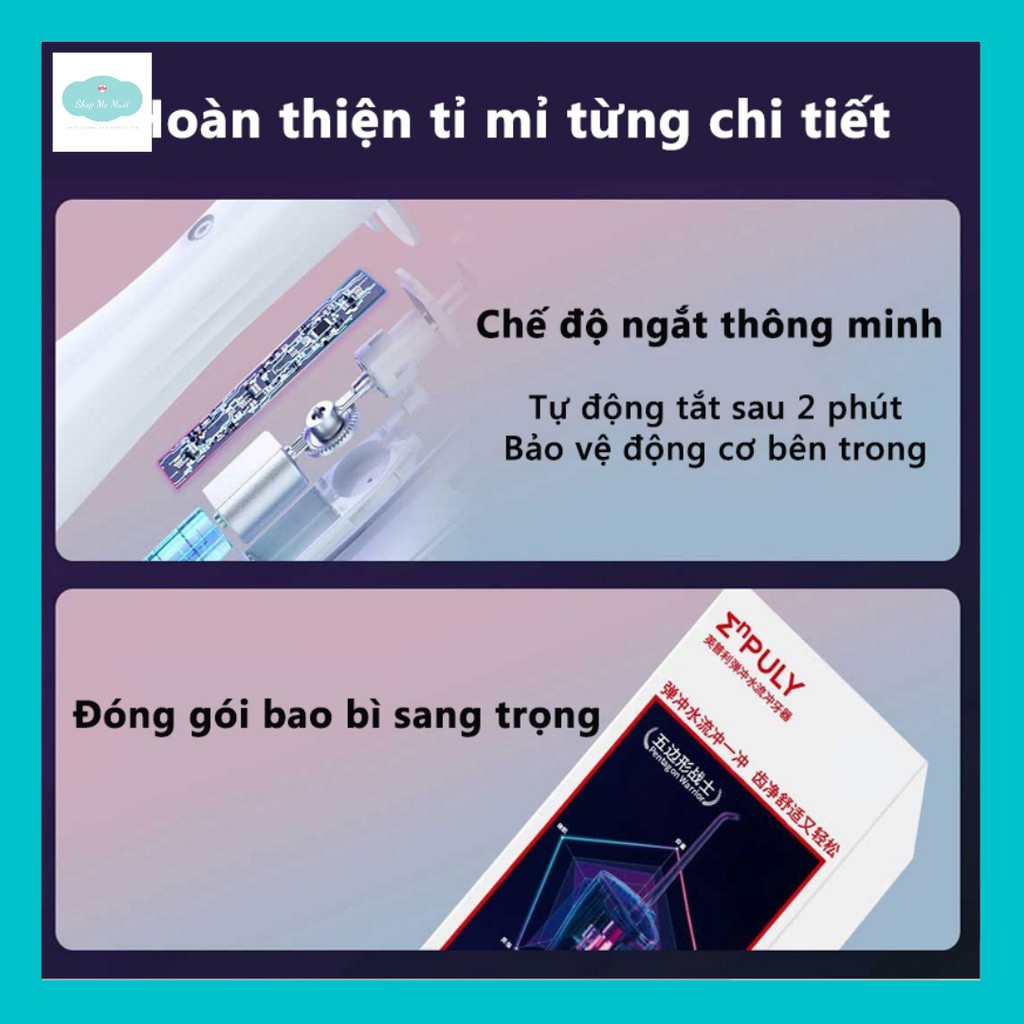 [Sẵn] Tăm Nước Mini Xiaomi Enpuly ML8 - Bình Chứa Nước Dung Tích Lớn 250ml - Chống Nước IPX7 - Pin 2000mah 30 ngày