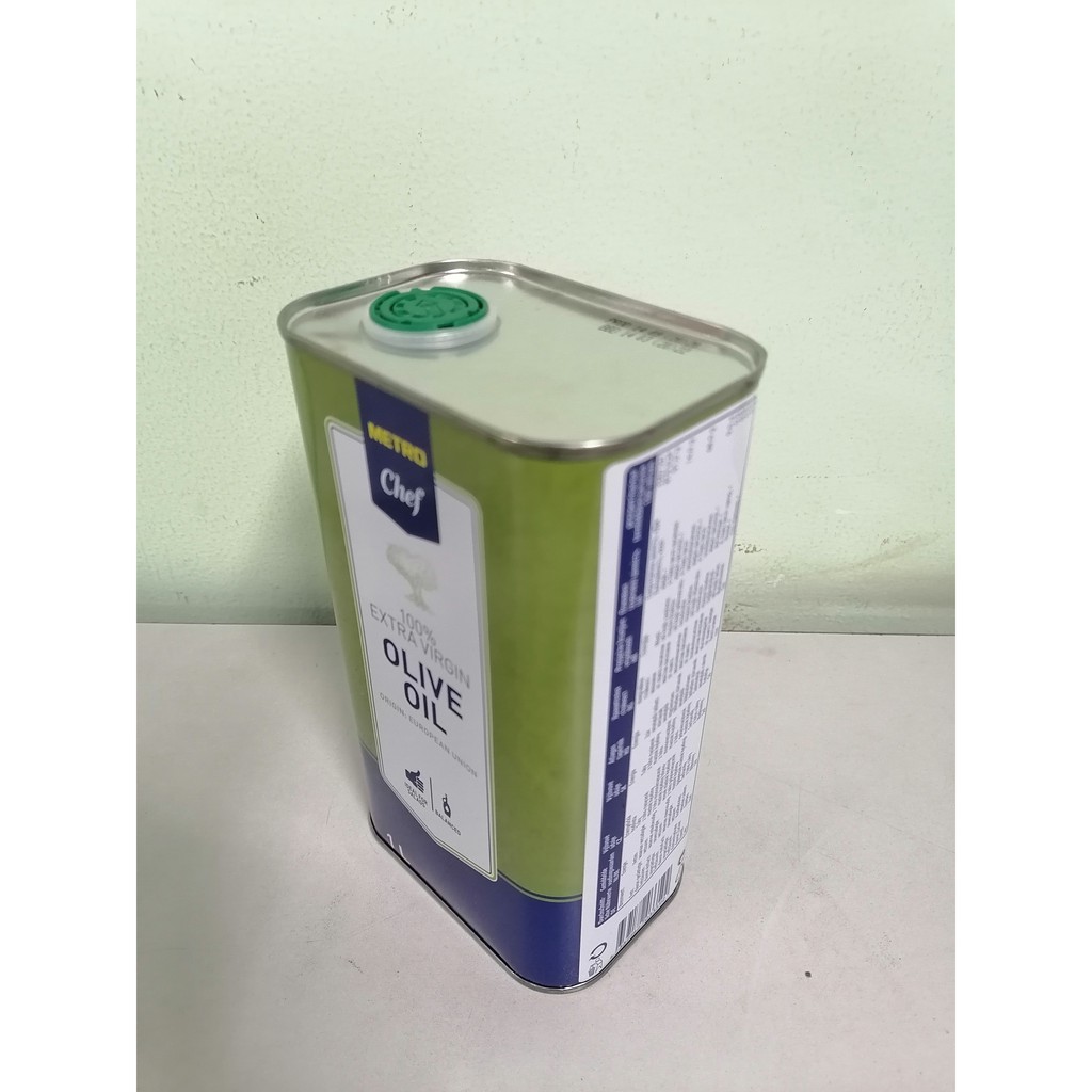 [Can 1 Lít – EXTRA VIRGIN] DẦU Ô LIU NGUYÊN CHẤT [Italia] METRO CHEF Olive Oil (cff-hk)