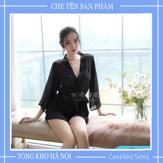 Áo Choàng Đi Biển Kiểu Dáng Kimono Kèm Đai Thắt Eo Chất Voan Cát Xuyên Thấu, Áo Choàng Ngủ Sexy Cosplay - ACVT005 TKVN | BigBuy360 - bigbuy360.vn