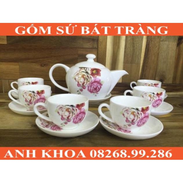 Ấm Chén Bát Tràng - Gốm sứ Bát Tràng Anh Khoa