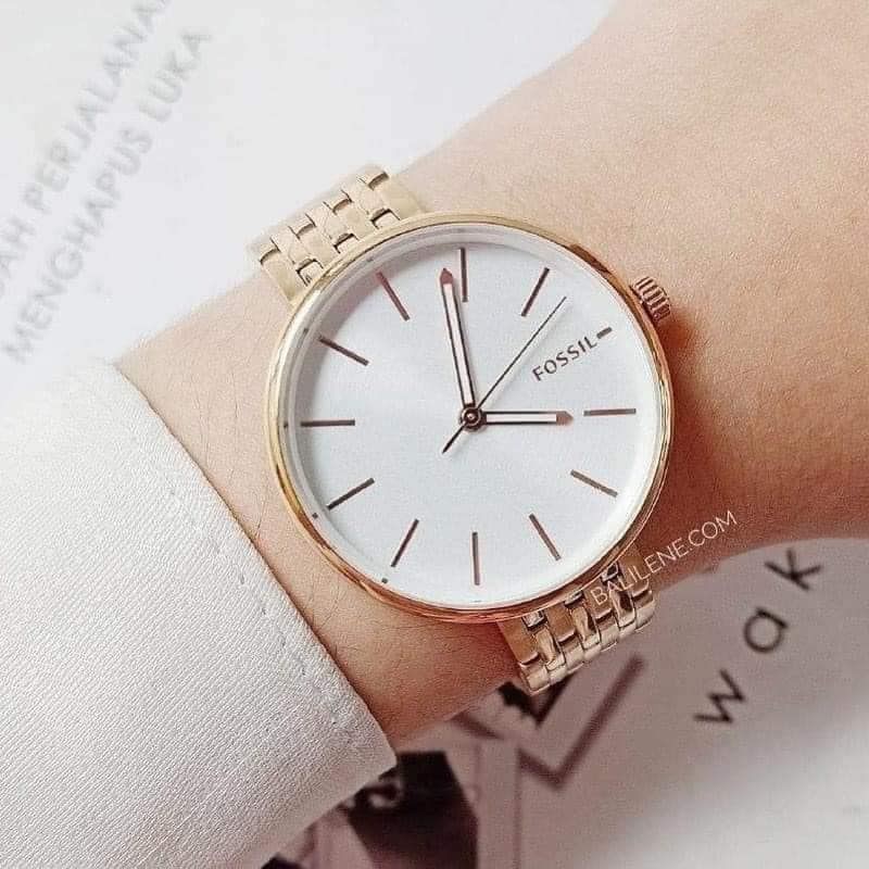 Đồng hồ nữ Fossil Hutton BQ3464	màu gold ⚜️Hàng Authentic⚜️