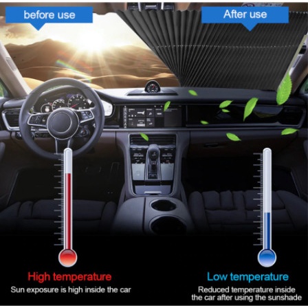 Tấm che nắng kính lái xe ôtô chuyên dụng, Rèm Che Chắn Nắng Xe Hơi - Gấp Gọn Đa Năng - Chống Tia UV - Chống Hấp nhiệt