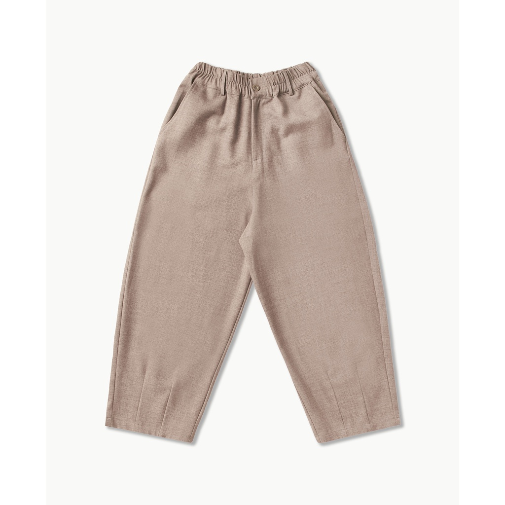 Quần tây ống rộng, form lửng, vải dày