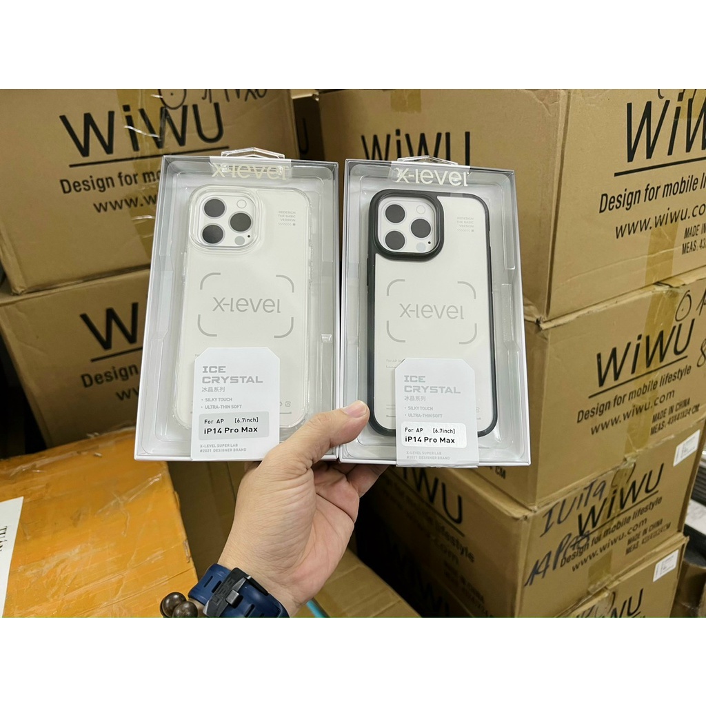 ốp lưng kính trong viền màu nhám iphone 14 pro max / 14 pro / 14 max/ 14 chính hãng x level c/s