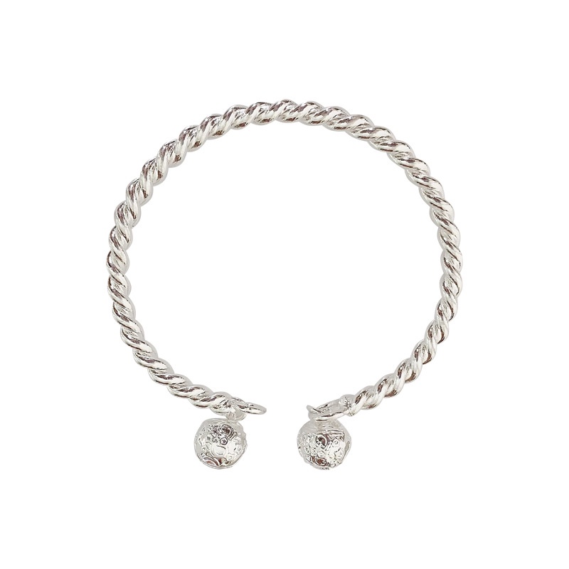 Vòng Tay Bạc 925 Kiểu Rung Xoắn Thanh Lịch, Lắc Tay Nữ Bạc, Vòng Tay Bạc