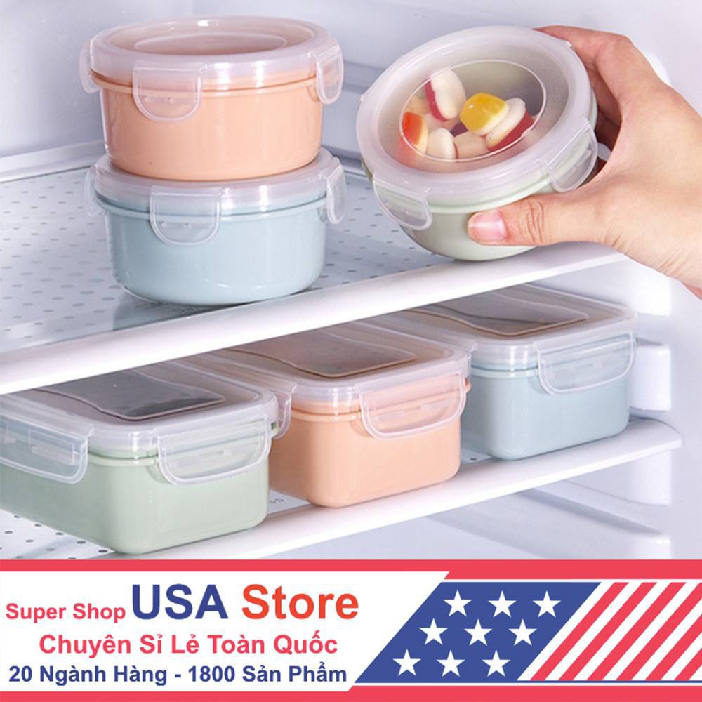 Hộp Nhựa Đựng Đồ Tủ Lạnh Đa Năng Tròn (Shop Một Giá 9.9k)