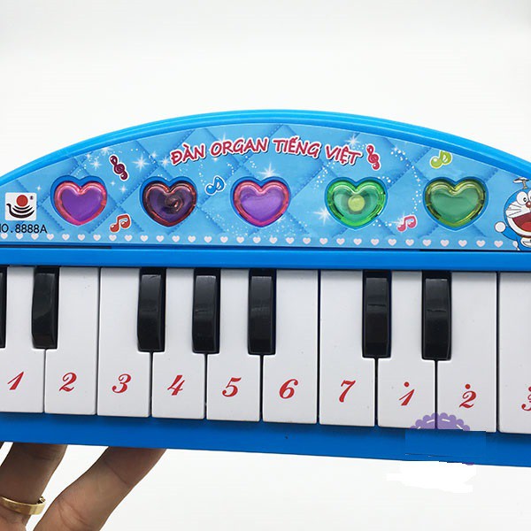 Đàn chơi đàn Organ Doraemon tiếng Việt cho bé yêu