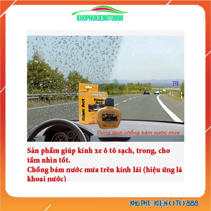 Dung dịch chống bám nước WAXCO cho xe ô tô hàng Malaysia dung tích 125ml