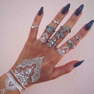 Mực xăm henna màu trắng