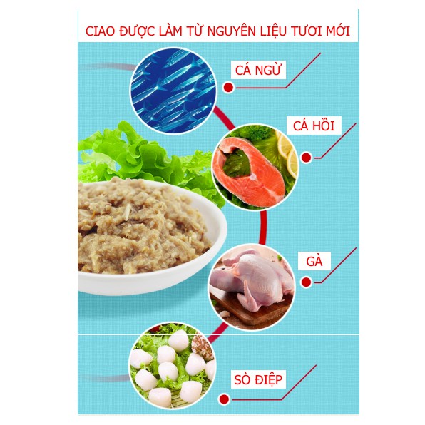 Sốt Thưởng Ciao Churu - Thức Ăn cho Mèo - Gói 4 thanh