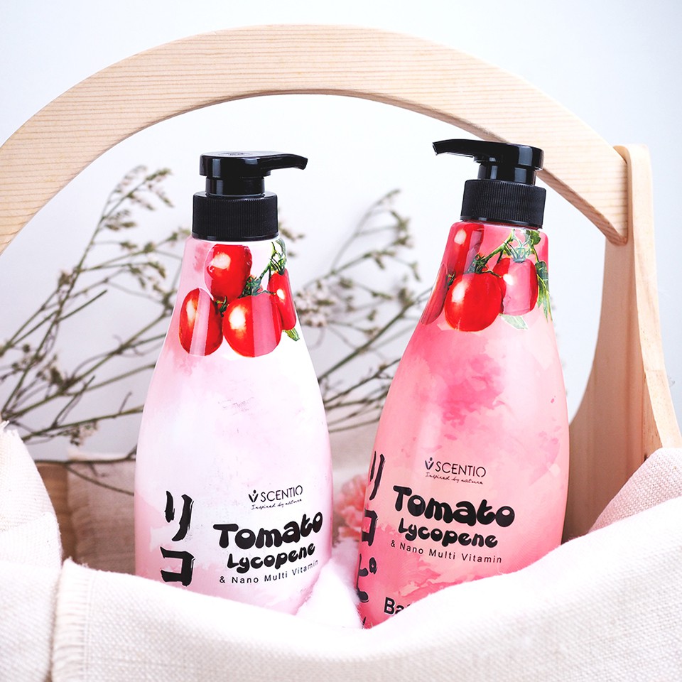 Tinh chất dưỡng trắng và sáng mịn da Scentio Tomato Lycopene Body Essence 700ml