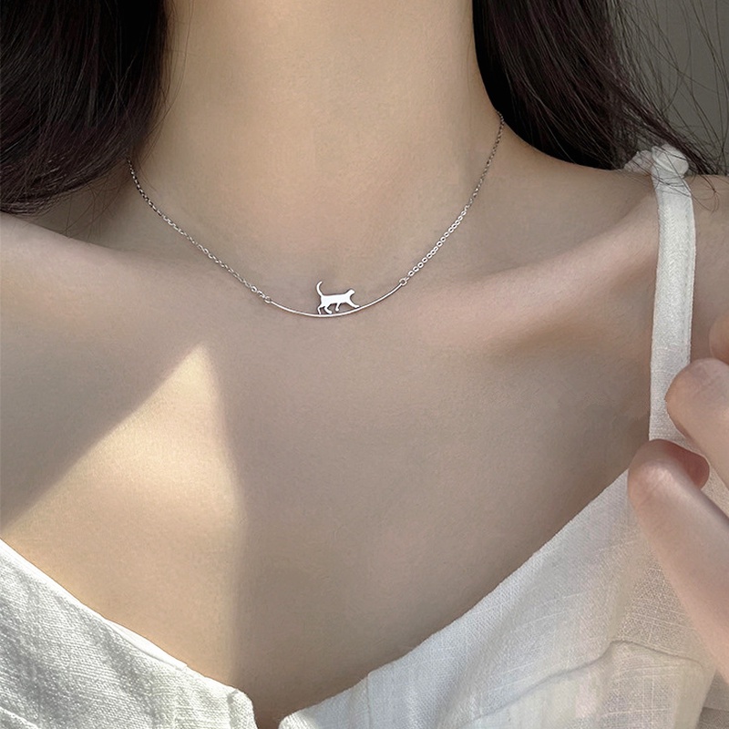 Vòng cổ choker We Flower hình chú mèo nhỏ xinh phong cách Hàn Quốc thời trang cho nữ